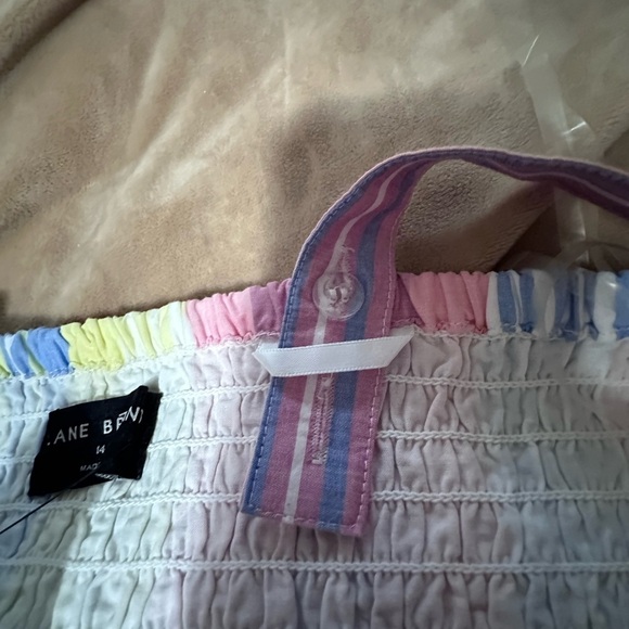 NWT Lane Bryant Smocked Multicolor Striped Maxi Dress 14/16 - Picture 5 of 9